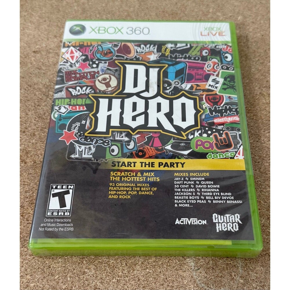 DJ Hero Video Game for Xbox 360 Sealed